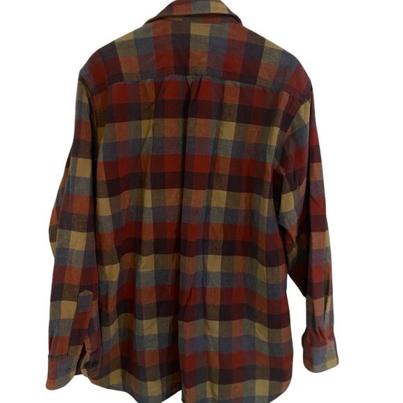 LL bean traditional fit coithjng XL Tall button down plaid flannel - Picture 3 of 4